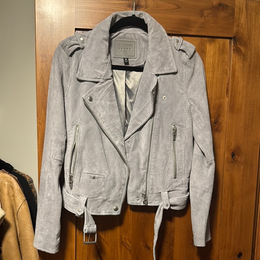 Stylish Gray Biker Jacket